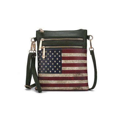 Genesis Printed Flag Crossbody Bag