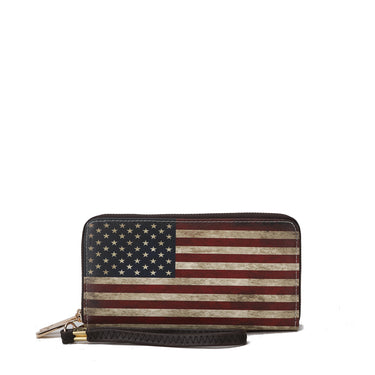 Uriel Printed Flag Wallet