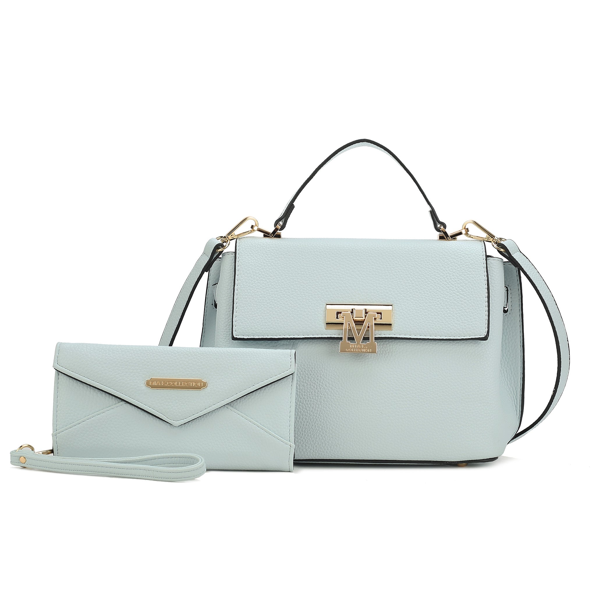 MKF Collection by Mia K. Hadley Satchel Bags for Women, Vegan Leather Work bag Top-Handle Shoulder bag Crossbody