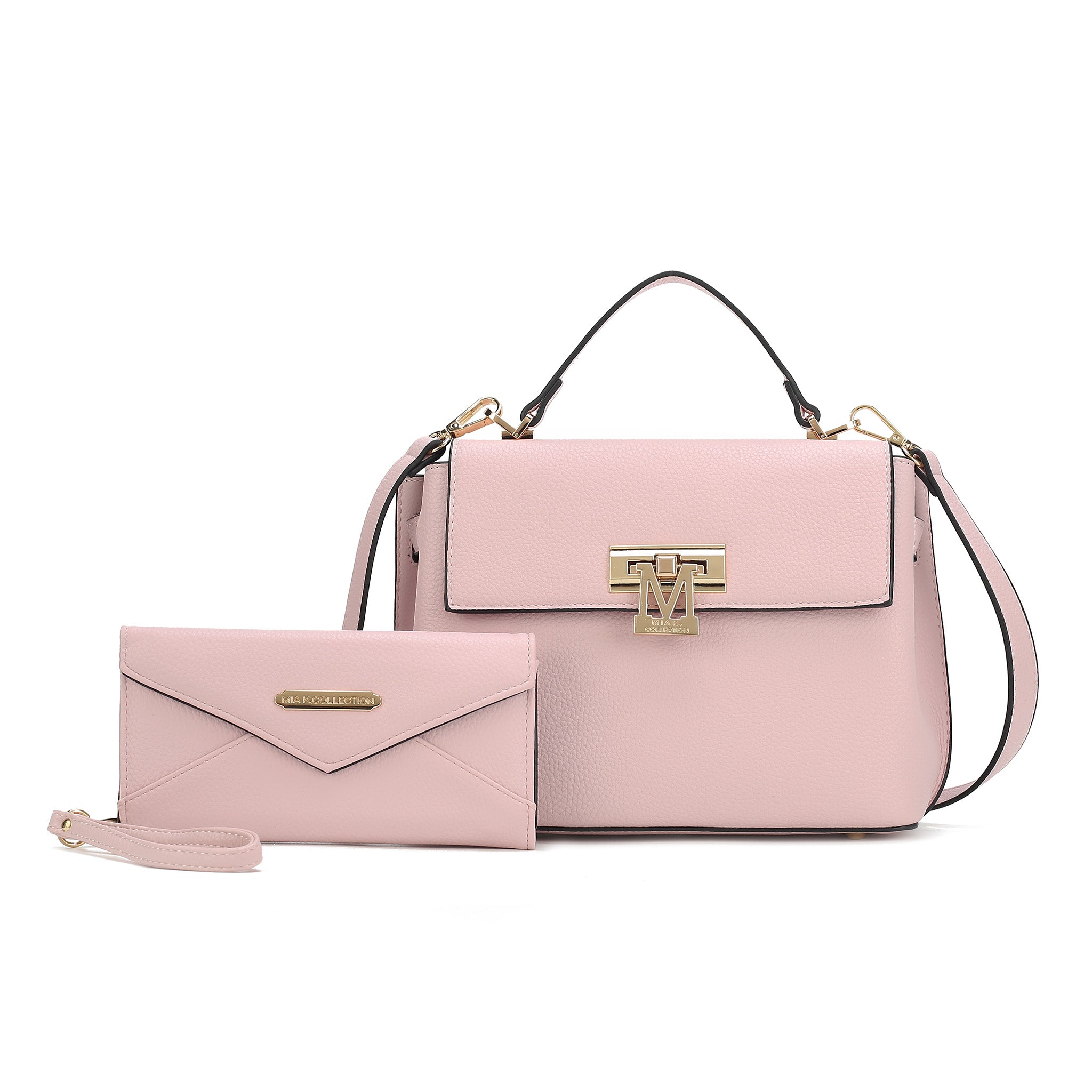 MKF Collection by Mia K. Hadley Satchel Bags for Women, Vegan Leather Work bag Top-Handle Shoulder bag Crossbody