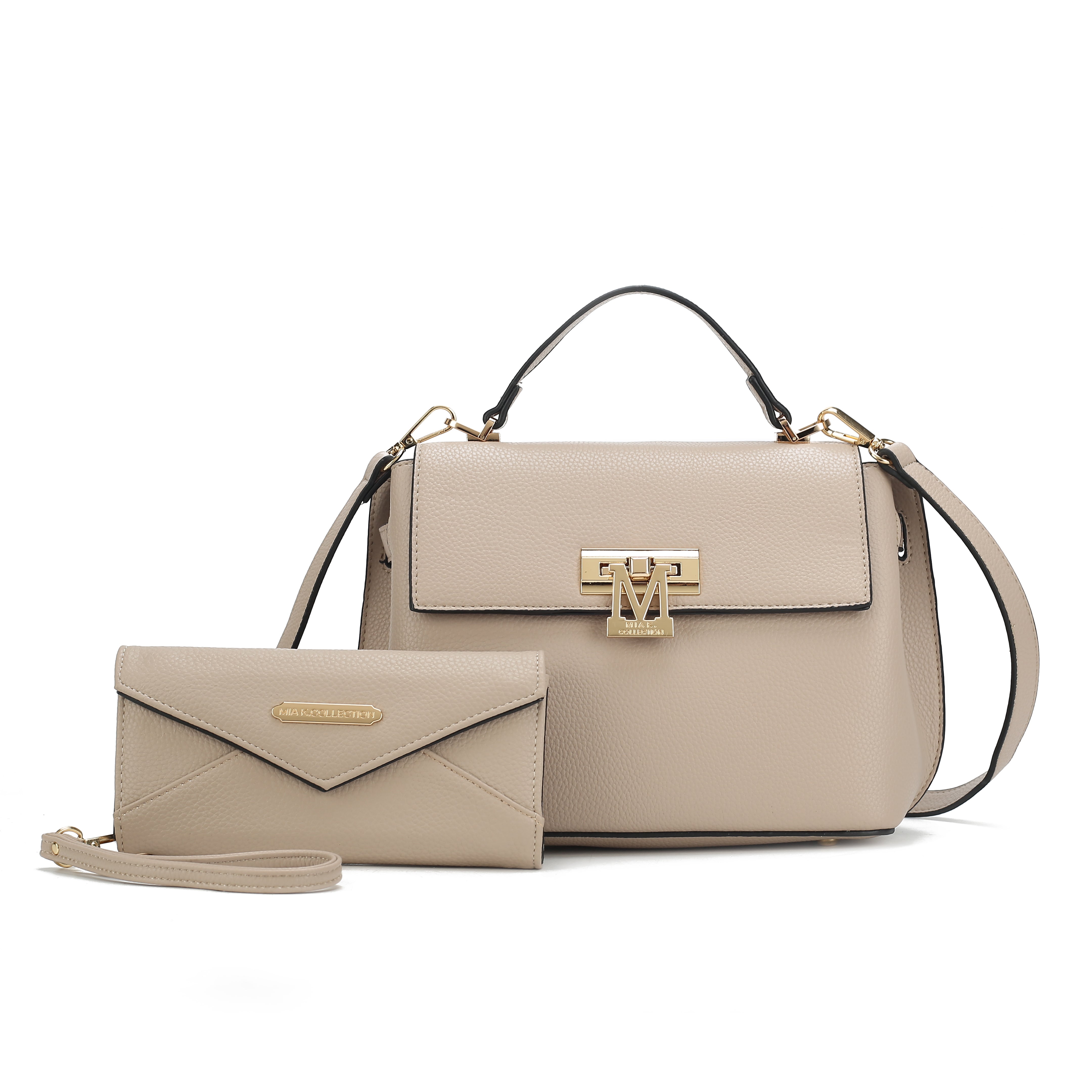 MKF Collection by Mia K. Hadley Satchel Bags for Women, Vegan Leather Work bag Top-Handle Shoulder bag Crossbody