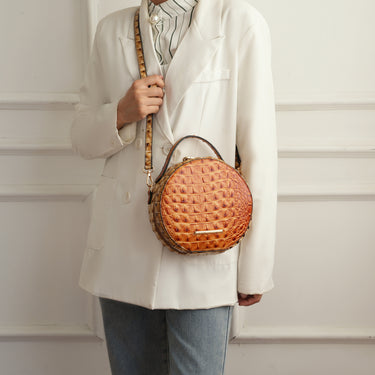 Ynnari Croc Round Crossbody Bag