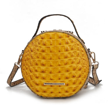 Ynnari Croc Round Crossbody Bag