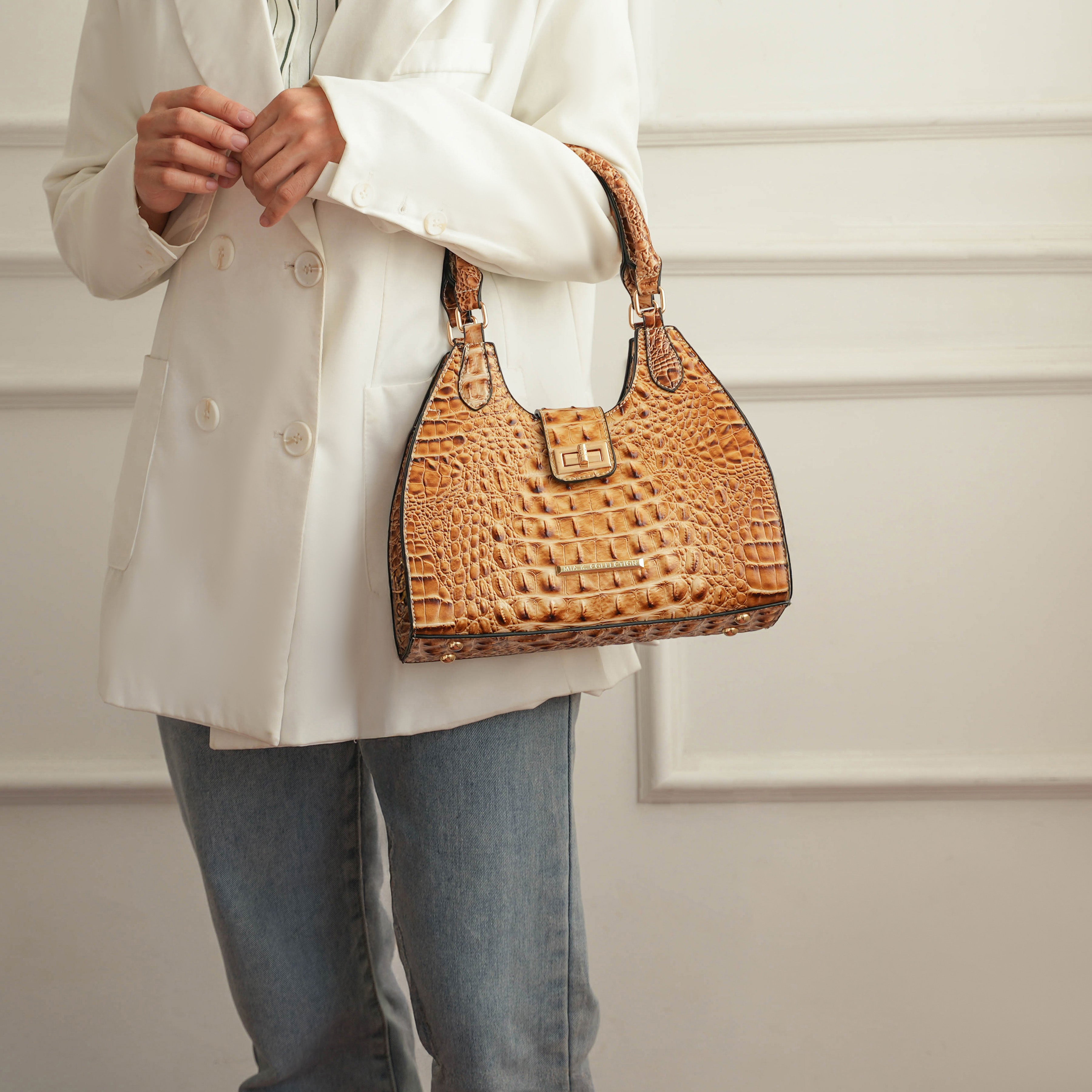 Ava Croc Tote Bag