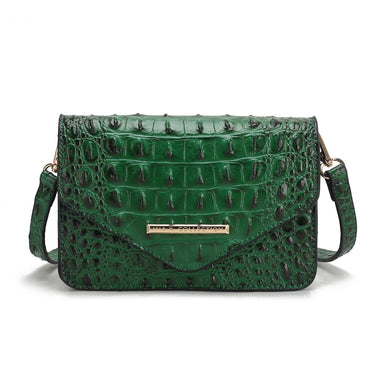 Vanta Solid Croc Saddle Bag