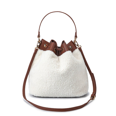 Saryn Faux Fur Bucket Bag and Set