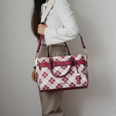 Vivian Plaid Shoulder Bag