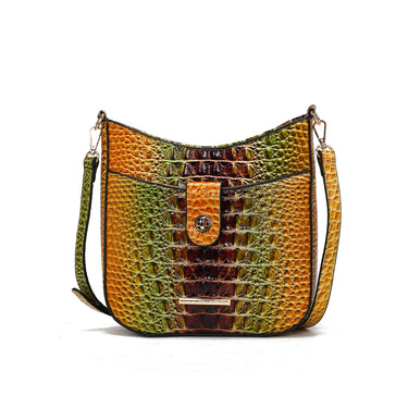 Giovana Gradient Croc Crossbody Bag