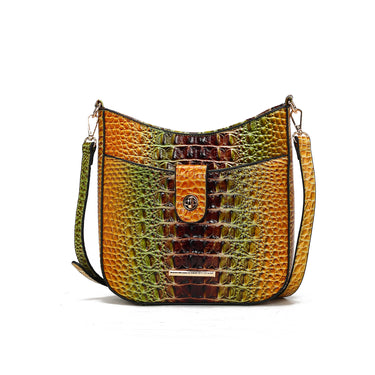 Giovana Gradient Croc Crossbody Bag