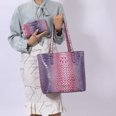 Piper Gradient Croc Tote Bag