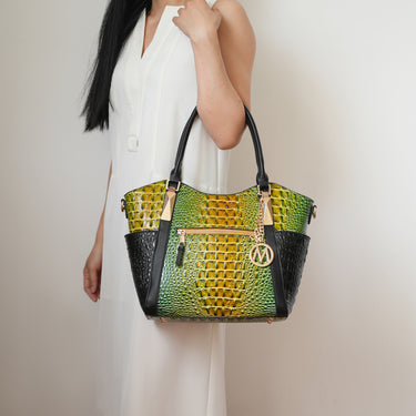 Janise Gradient Croc Tote handbag