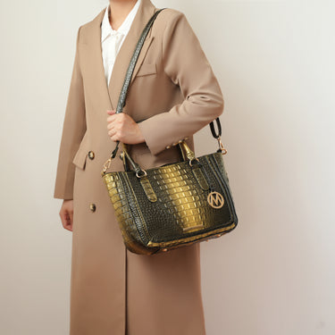 Aphelia Croc-Embossed Handbag