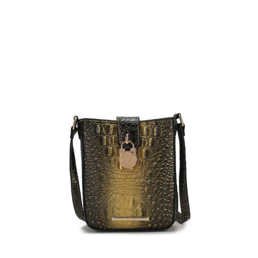 Avery Croc-Embossed Crossbody Bag