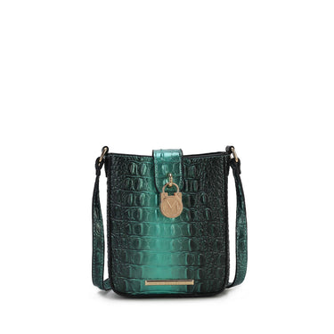 Avery Croc-Embossed Crossbody Bag