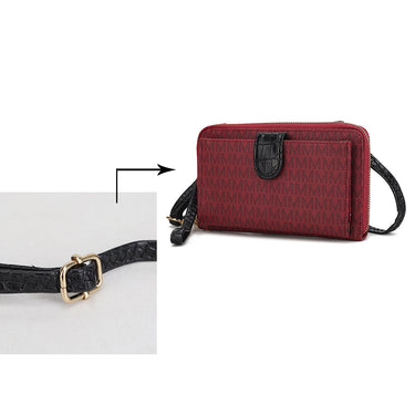 Olga Vegan Leather Women's Wallet Convertible Crossbody Smartphone Handbag