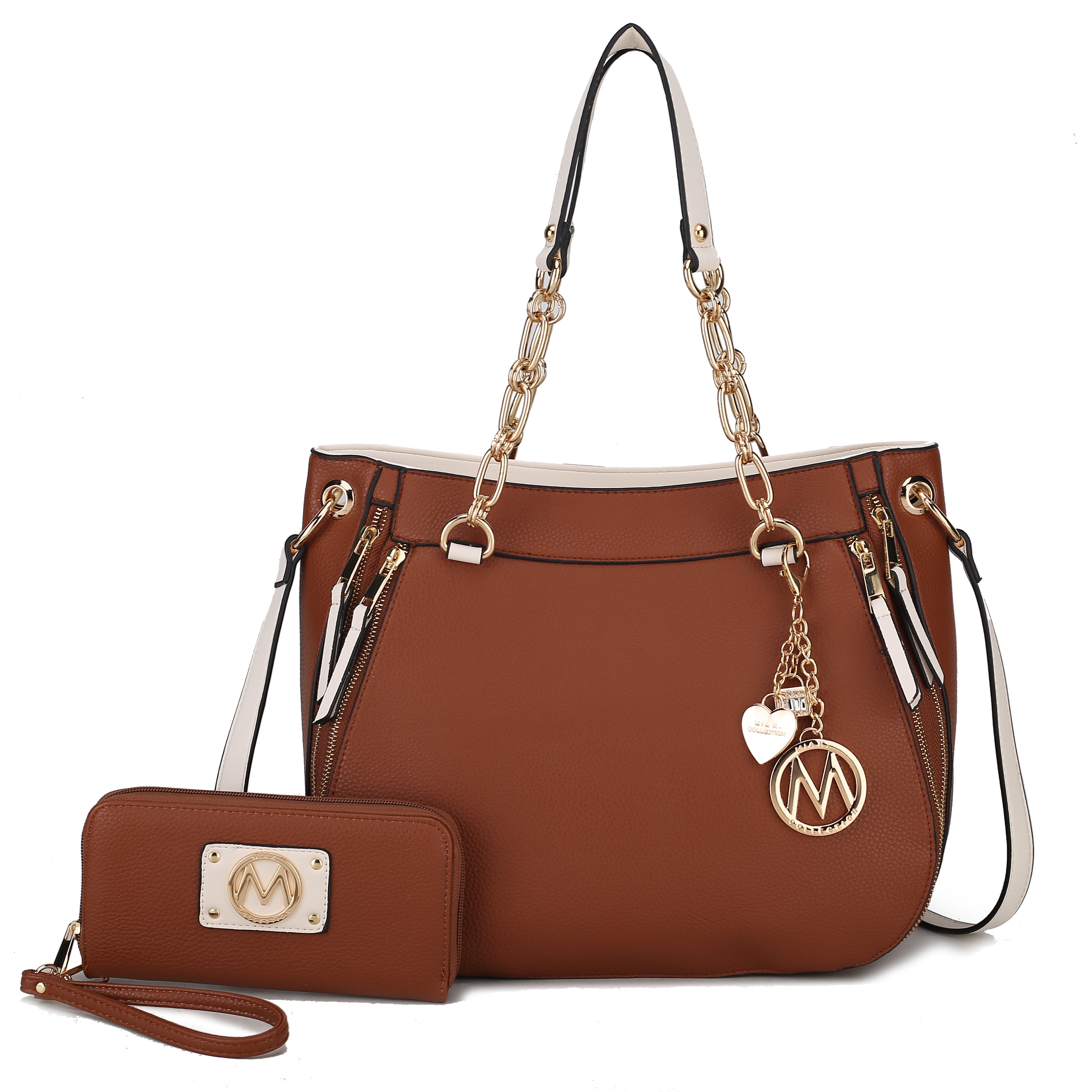 MKF 2-in-1 Crossbody Bag For Women – Convertible Wristlet & Shoulder Purse In Vegan Leather – Adjustable Strap, Chic & Practical