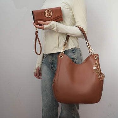 Ashley Hobo Bag and Wallet Set