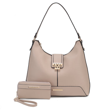 Graciela Solid Hobo Bag and Wallet Set