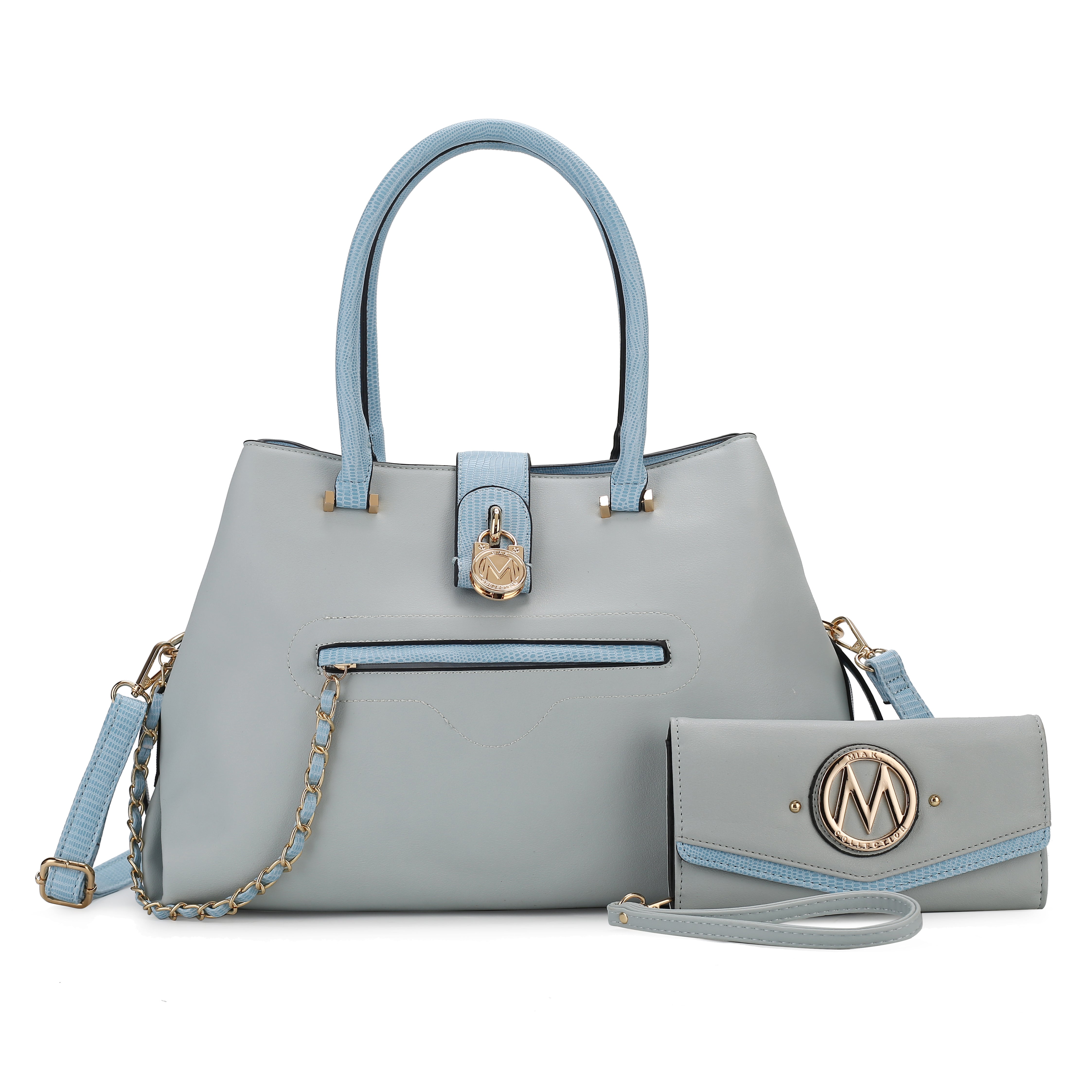 Edith Vegan Leather Women Tote Bag With wallet