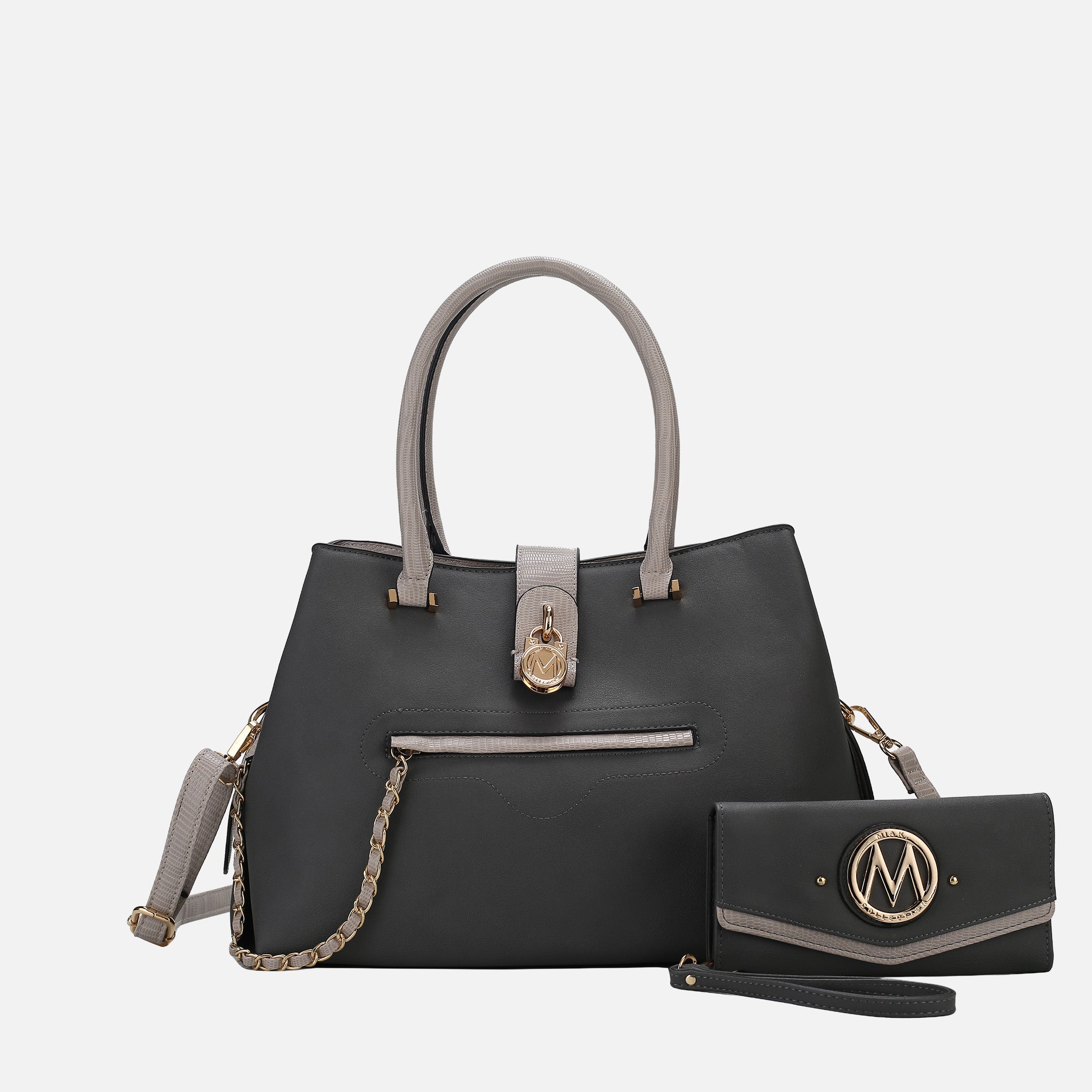 Edith Vegan Leather Women Tote Bag With wallet