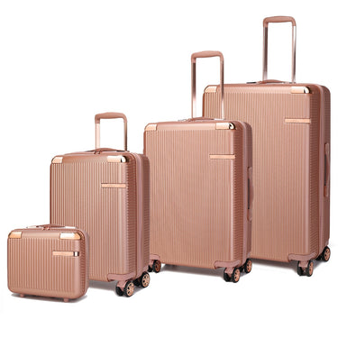 Tulum 4 Piece Luggage Set with TSA Security Lock, Spinner Wheels, and Expandable Handles