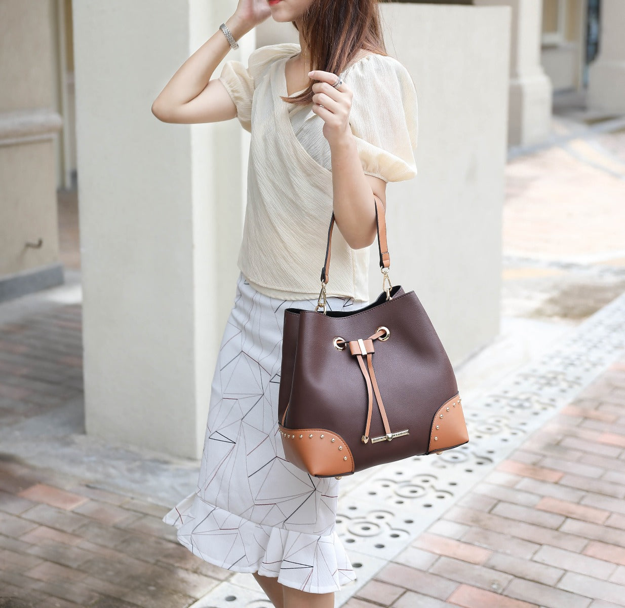 Candice Bucket Bag and Wallet Set