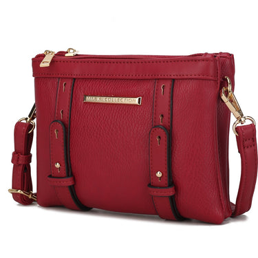Elsie Vegan Leather Women's Multi-Compartment Crossbody Bag