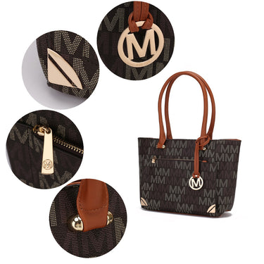 Lady II M Signature Women's Tote Handbag & Wallet Set