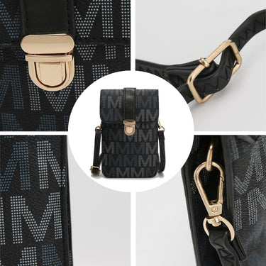 Lulu XL M Signature Vegan Leather Women's Phone Wallet Crossbody Handbag