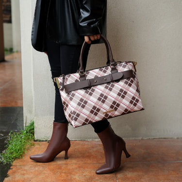 Vivian Plaid Shoulder Bag