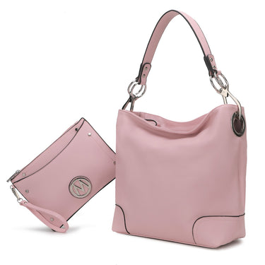 Viviana Vegan Leather Women's Hobo Handbag with Wristlet