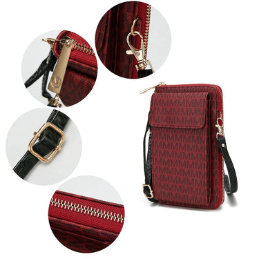 Mala Vegan Leather Women's Phone Wallet Crossbody Handbag