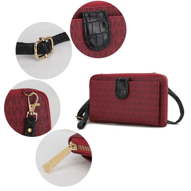 Olga Vegan Leather Women's Wallet Convertible Crossbody Smartphone Handbag